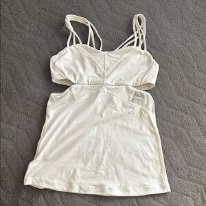 Lululemon Athletica White Strappy Tank Top